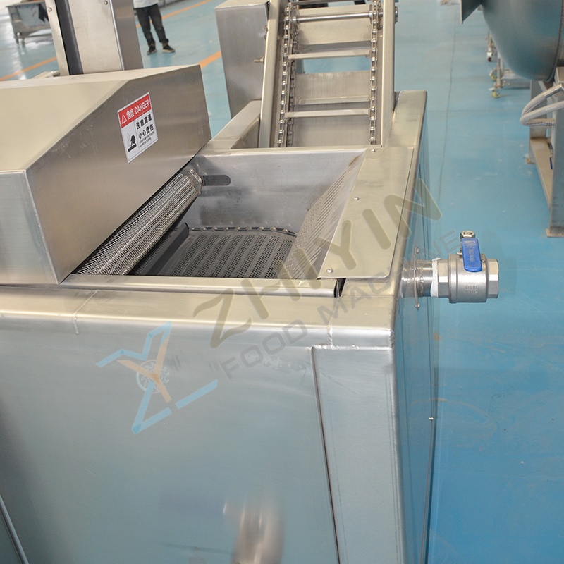 Food processing production line.-Industrial French fries continuous frying machine snacks fryer